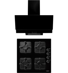 Resim Exep EO320 - ED401 Beyaz Cam Ankastre Set 