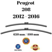 Resim Peugeot 208 2012 2013 2014 2015 2016 Uyumlu Ön Cam Silecek Süpürgesi Takımı 650/400mm Silbak Sb2616c 