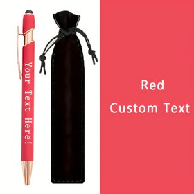 Resim 1 adet Şık Özel Kalem ile Kadife Torba - Şık Tasarım, Kişiselleştirilmiş Metin Seçeneği, İş Hediyeleri, Yıldönümleri, Anneler Günü, Doğum Günleri, Düğünler için İdeal, Arkadaşlar ve Çiftler için Uygun, Düğün Hediyesi | Şık Kalem Tasarımı | Kadife Torba 