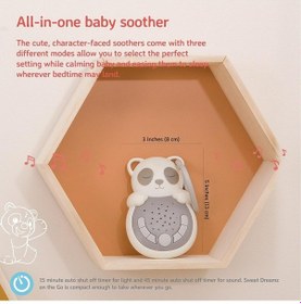 Resim Cloud-b Sweet Dreamz Panda, Işıklı Ses Makinesi, 8 Ses, Akıllı Sensörlü Uyku Arkadaşı Çok Renkli 