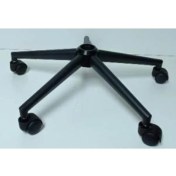 Resim Full Reyon Metal Siyah Konik Lüx Yıldız Ayak + 5 Tekerlek 