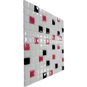 Resim MozaiKristaL Mutfak Tezgah Arası ve Tüm Yaşam Alanları İçin Cam Mozaik. Taş Ölçüleri: 25X25X5 Mm. File Ölçüsü: 31.5X31.5 cm. ( 1 Kutu = 1 m2 Fiyatıdır ) 