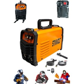 Resim 250 Amper Inverter Dijital Ekran Fan Soğutma Kademeli Çanta Kaynak Makinesi Bakır Sargı Maske Hediye 