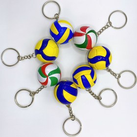 Resim 1pc Sporcu Voleybol Anahtarlık - Dayanıklı Plastik Plaj Voleybolu Anahtarlık, Spor Meraklıları, Voleybol Hayranları, Sırt Çantası ve Araba Anahtar Aksesuarı için İdeal 