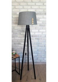 Resim Lambada Düğme Aksesuarlı,3 Ayaklı Lambader,Aydınlatma,Abajur(232631902) 