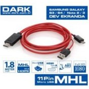 Resim Dark DK-HD-AMHLSM180 1.8 Metre Samsung 11 Pin MHL-HDMI MHL 0 