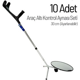 Resim İleri Trafik Araç Altı Arama Aynası 30 Cm Ayarlanabilir Onlu Set 