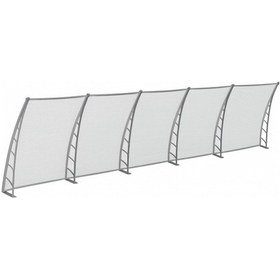 Resim Cosmos Kapı Pencere Üstü Pratik Sundurma 105x600 - Şeffaf Şeffaf 