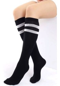 Resim Yetiş Socks Dizaltı Kız Çocuk Okul Çorabı 3'lü Paket Siyah 