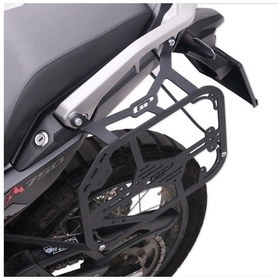 Resim GP Kompozit Honda XL750L Transalp 2023 - 2024 Uyumlu Yan Çanta Demiri Siyah 