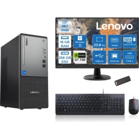 Resim Lenovo Thinkcentre Neo 50T Gen5 Intel Core I7 14700 16GB Ddr5 256GB SSD 23.8 Inç Monitör Windows 11 Pro Nvidia GT730 4gb Masaüstü Bilgisayar 7302412UAS0GL00P01 + Zetta Flash Bellek 
