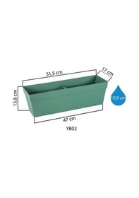 Resim Serinova Yalı Separetörlü Balkon Saksı 10.8 Lt 71086582 