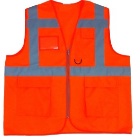Resim Best Safety Cepli Ikaz Yeleği Mühendis Yeleği Turuncu 