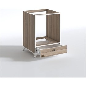 Resim Kenzlife Ankastre Modülü Kabini Fosfat Crd Fırın Ocak Dolabı Çekmeceli Ayaklı 