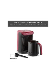 Resim Hatır Köz Türk Kahve Makinesi Kırmızı 535 W Siyah 