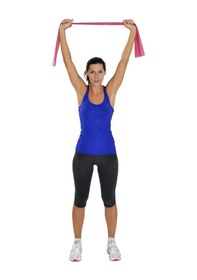 Resim Yoga & Pilates Egzersiz Bandı Kırmızı Renk 1 Metre 