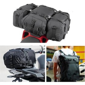 Resim ebakbak Motosiklet Lüx Sırt Çantası,arka Ve Yan Çanta Olma Özellikli Waterproof Motor Touring Çanta 20 Litre 