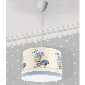 Resim Bebişim Halı Sevimli Ayıcık Araba Uçan Balonlar Çocuk Odası Sarkıt Avize 