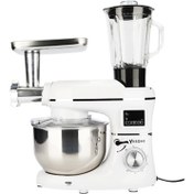 Resim Yasomi Sm 1504bml Led Ekranlı Kıyma Çekme ve Blender 5.5l Stand Mikser Beyaz 