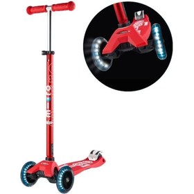 Resim Micro Maxi Deluxe Led Işıklı 3 Tekerlekli Scooter 