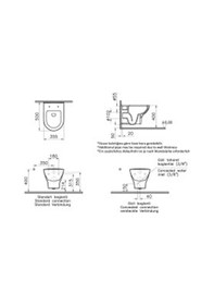 Resim Zentrum Rim-Ex Asma Klozet 5795L003-0850 (Yavaş Kapanır Klozet Ka 
