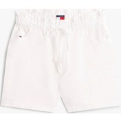 Resim Ommy Jeans Kadın Yale Blue Pamuk Keten Şort Çok Renkli 