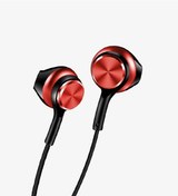 Resim Linktech Ekstra Bass Kablolu Kulaklık , Linktech H75 Kırmızı Type-c Mikrofonlu Metal Kablolu Kulaklı Universal 