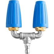 Resim Vkemall Yüksek Basınçlı Yıkama Makinesi İçin 4000 Psı Çift Turbo Fırçalı, 1/4" Hızlı Bağlantı, 360 Döner Lotus Nozzle, Çelik Ve Bakır Malzeme 