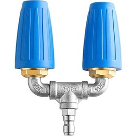 Resim Vkemall Yüksek Basınçlı Yıkama Makinesi İçin 4000 Psı Çift Turbo Fırçalı, 1/4" Hızlı Bağlantı, 360 Döner Lotus Nozzle, Çelik Ve Bakır Malzeme 