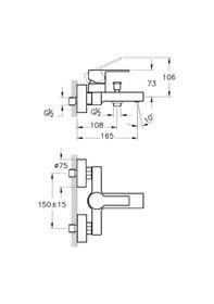 Resim Artema Flo S A4193723 Banyo Bataryası Altın 
