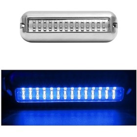 Resim Mk-042 Gemi / Yat 10-30v 42leds Suya Dayanıklı Paslanmaz Çelik Sualtı Işığı Mavi Işık 