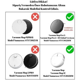 Resim Xiaomi Mop 2 Pro+3D (DİKKAT:KAMERALI-PLUS) Uyumlu Fırça Yan Fırça 