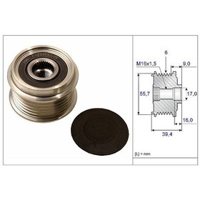 Resim Polo Cordoba Ibıza Fabıa Alternatör Kasnagı 01-10 Ina 03d903119a 