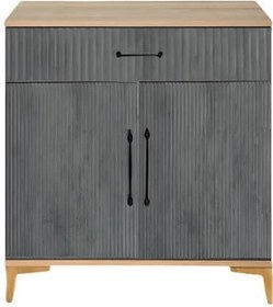 Resim Ege Kapaklı Şifonyer Oksit Gri Renk Mdf Gürgen Ağacı Ayaklı Diğer 