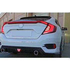 Resim CIVIC FC5 2016-2021 IÇIN UYUMLU HAREKETLI SINYALLI LED STOP 