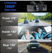 Resim Createtech Dash Cam Dual Lens 4k Uhd Kayıt Araba Kamerası Dvr Gece Görme Video Kaydedici Wıfı-2cam, Kullanıcı Yorumlarıyla Güçlendirilmiş 