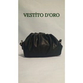 Resim Vestito Doro Yumuşak Formlu Büzgülü Pouch Omuz Çantası - Vestito D'oro 