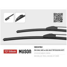 Resim Sılbak Sb2418u Sılecek Supurgesı Muz Tıpı Takım Insıgnıa 
