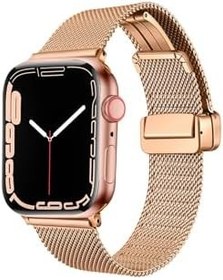 Resim PSR aksesuar Rose Gold KRD-85 Metal Zore Kordon-Rose Gold Watch 42mm ile uyumlu 