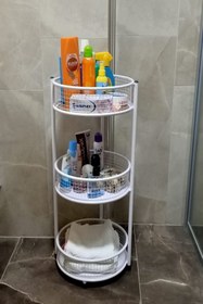 Resim TRENDESK Beyaz Çok Amaçlı Organizer Banyo Mutfak Düzenleyici 