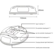 Resim Novahub Hızlı Şarjlı 4'lü Nintendo Switch Şarj İstasyonu - Led Göstergeli, Joy-con Ve Pro Kumanda Uyumlu 