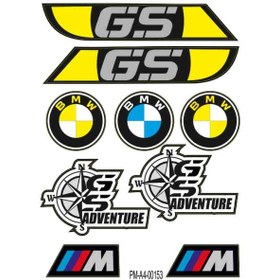 Resim PROMOT Motorsiklet Aksesuar Ekipman Sticker Kask Grenaj Laptop Sticker Seti 0153 