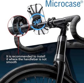 Resim Microcase Universal Bisiklet Motosiklet Çocuk Arabası Silikon 360 Derece Telefon Tutucu - AL4682 