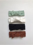 Resim Nis butik 4'lü Bandana Bebek Hediyelik Set, Hediyelik Bandana Seti, Bebek Bandana Set 