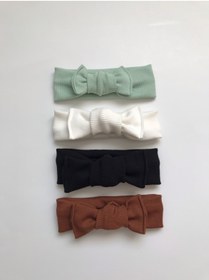 Resim Nis butik 4'lü Bandana Bebek Hediyelik Set, Hediyelik Bandana Seti, Bebek Bandana Set 