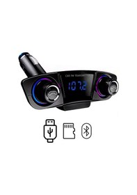 Resim Ayyt Powermaster Pm-22010 Bluetooth Sd Hafıza Kartı Aux Flash Bellek Fm Transmitter Oto Araç Çakmaklık Müzik Aktarıcı 