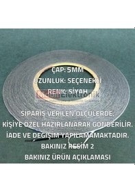 Resim 5 MM 1mt Çift Taraflı Bant Ekran Cam Kasa Kapak Tamir Bantı-siyah 1 Metre-Tamir Seti Hariç 