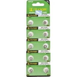 Resim Toptan Bulurum Tıanqıu Ag1 LR621 364 Alkalin 10'lu Düğme Pil 