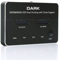 Resim Dark M.2 NVMe & SATA SSD Klon Destekli Disk İstasyonu (DK-AC-DSDM2C) 