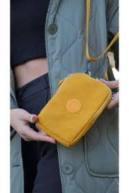 Resim NEWISH POLO ACCESSORIES Krınkıl Su Geçirmez Telefon Bölmeli Omuz Çantası Kadın Siyah Boy:19 En:12cm Freebag Body Bag 